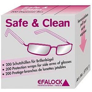 Efalock - Safe and Clean - Veiligheidsbril - Siliconen Lussen - 200 Stuks