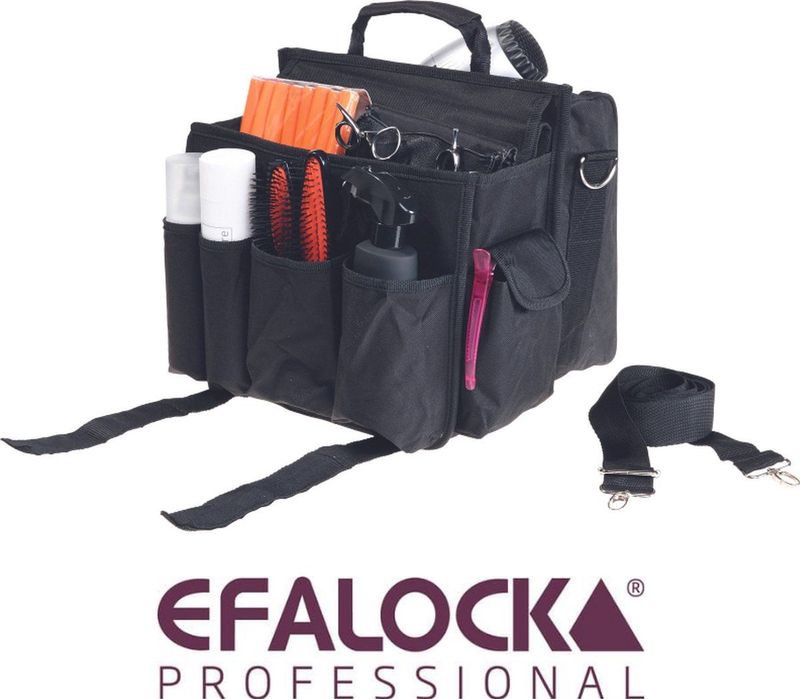 Efalock Professional - Kapperstas - Kapperskoffer - Zwart