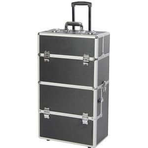 Efalock - Gereedschapskist - Zwart - 2-delig - Hoogte 82 cm - Breedte 43 cm - Diepte 24 cm - Maximaal Vulgewicht 15 kg