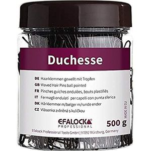 Efalock Professional Duchesse Haarklemmen, 5 cm, 500 g, bruin, per stuk verpakt (1 x 0,5 kg)