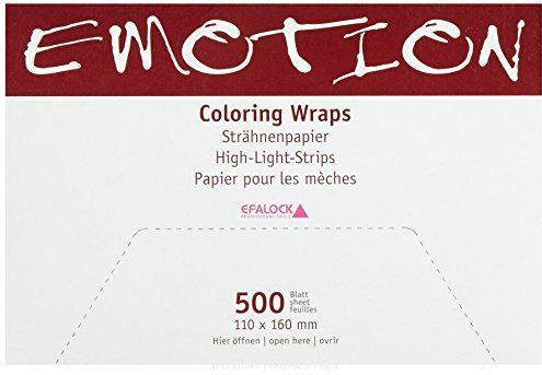 Efalock - Emotion Coloring Wraps - Transparant - 110 x 160 mm