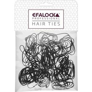 Efalock - Rasta Haarelastiekjes - Zwart - 100 Stuks