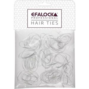 Efalock - Rasta Haarelastiekjes - Transparant - 100 Stuks
