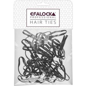 Efalock - Rasta Haarelastiekjes - Zwart - 100 Stuks