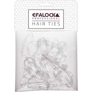 Efalock - Elastiekjes - Transparant - 10st