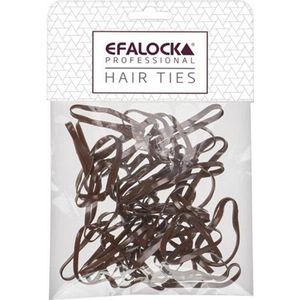 Efalock - Rasta Haarelastiekjes - Bruin - 100 Stuks