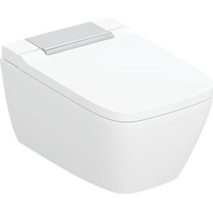 Douchewc geberit aquaclean | glans wit | designafdekking chroom