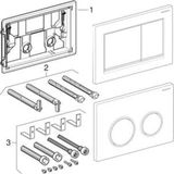Geberit - Omega 30 - Drukplaat - Zwart - Kunststof