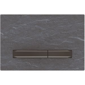 Bedieningsplaat Geberit Sigma 50 voor 2-toets Spoeling Zwart Chroom / Mustang Leisteen