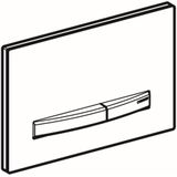 Geberit Sigma50 bedieningplaat, 2-toets spoeling frontbediening voor toilet 24.6x16.4cm mustang leisteen 115672JM2