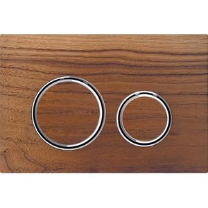 Geberit - Sigma 50 Round - Bedieningsplaat - Chroom / Amerikaans Noten