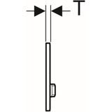 Bedieningsplaat geberit sigma 50 voor 2-toets spoeling chroom /amerikaans noten