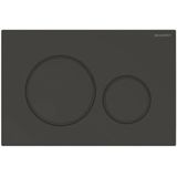 Geberit sigma20 actuator plate 246 x 164 x 12 mm dull black/black easy-to-clean-coated