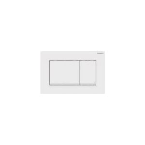 Geberit Bedieningsplaat Sigma30, 2-Toets: Wit, glazendwit