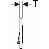 Bedieningsplaat Geberit Sigma 20 2-toets Spoeling Zwart