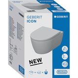 Geberit Icon Wandclosetpack - 36x53x37.5cm - diepspoel - spoelrandloos - keramiek - glans wit 501.664.00.1