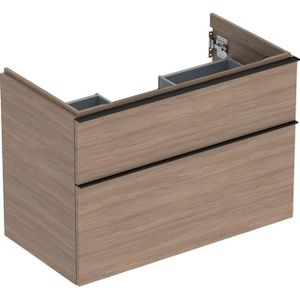 Geberit iCon wastafelonderkast 2 lade 89x47,6 cm, eiken