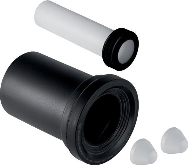 Geberit - Aansluitgarnituur - PE - 185mm - Afvoer 90mm - Toevoer 45mm