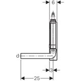 PP-Aufputzsifon für Waschmaschine 152768111 - Geberit