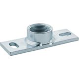 Pe Grundplatte eckig 2-Loch mit Muffe G1 362828261 - Geberit