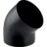 Geberit PEH-Bogen 45 Grad 160 mm schwarz