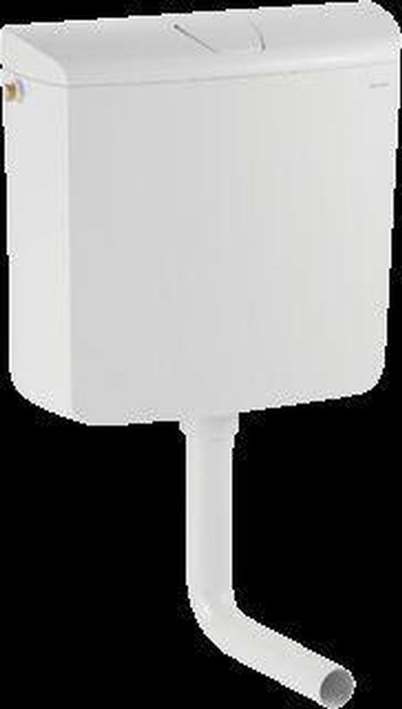 Geberit Laaghangend Reservoir Alpien Wit - 41 x 39 x 13,8 cm - Spoelonderbreking
