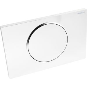 Geberit Sigma10 bedieningsplaat - 2-toets spoeling - ronde knop - glans/mat/glans chroom 115.758.KH.5