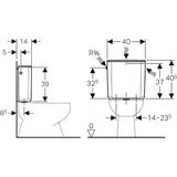 Geberit Toiletreservoir Ap128 9l Met 2 Toetsen Wit