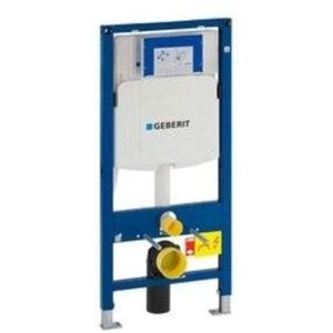 Geberit Duofix wand-wc-montage-element voor wandtoilet, 112 cm, met ingebouwde spoelbak Sigma 12 cm, pvc-afvoerboog (111.374.00.5)