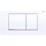 Geberit Twinline Bedieningsplaat - 2-Toets Spoeling - Wit - 34x18.5cm
