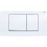 Geberit Twinline Bedieningsplaat - 2-Toets Spoeling - Wit - 34x18.5cm