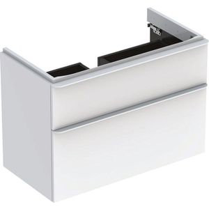 Geberit Smyle wastafelonderkast 2 laden 88,4x62cm glans wit