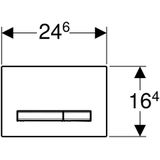 Geberit Sigma50 Bedieningspaneel Closet/Urinoir 115.788.Jm.2