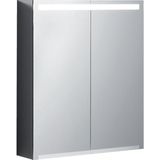 Geberit Option spiegelkast led verlichting 2 deuren 60x70x15cm 500582001