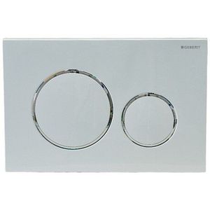 Geberit - Sigma20 - Bedieningsplaat - Wit - Glansverchroomd