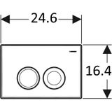 Geberit Delta 21 Bedieningspaneel - Wit