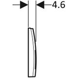 Drukplaat geberit delta 35 dualflush frontbediening chroom