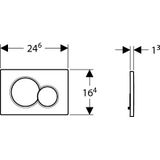 Geberit Delta 21 Bedieningspan Matchr