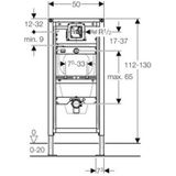 Urinoir element geberit duofix met frontbediening