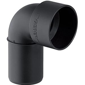 Silent pp Anschlussbogen 390183141 dn 40, 40/46 mm, 90Grad, schalloptimiert, mit Schutzdeckel - Geberit