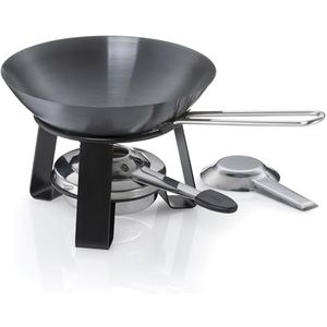 Kela Joy mini wok met rechaud Ø 18 cm zwart