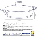 Hapjespan RVS, 28 cm - Kela | Flavoria