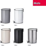 Kela - Mats - Afvalemmer - Wit - 12 L