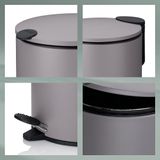 Kela - Mats - Afvalemmer - Wit - 12 L