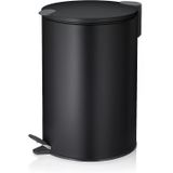 Prullenbak - Zwart - Kunststof - 30 Liter