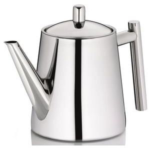Kela 11355 11356 Theepot met filter, roestvrij staal, 0,9 l, Ancona, Grijs