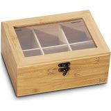 Theedoos, Bamboe, 6 Vakken - Kelas-sNoa