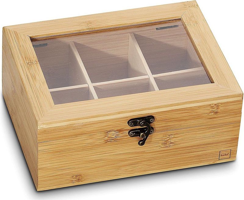 Theedoos, Bamboe, 6 Vakken - Kelas-sNoa