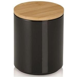 Voorraadpot, 1.2 L, Keramiek, Zwart - Kelas-sCady