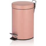 Monaco Pedaal Afvalemmer 3 liter Roze Kela